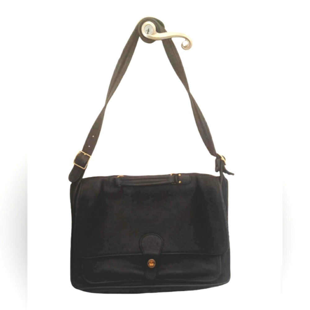 Coach Beekman Breifcase Black Leather Messenger Bag 5180